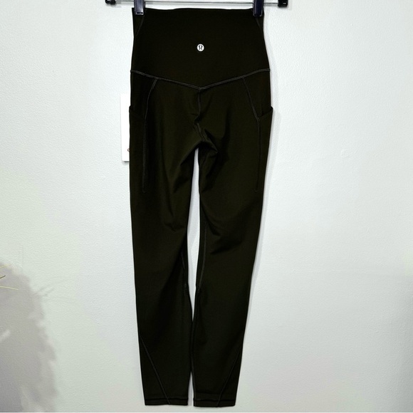 Lululemon Align High Rise Pant Leggings with Pockets Dark Olive Green Size 2 NWT - Picture 11 of 11
